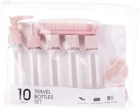 10PCs BPA Free Portable Toiletry Containers Set-Pink(SA2405-173)