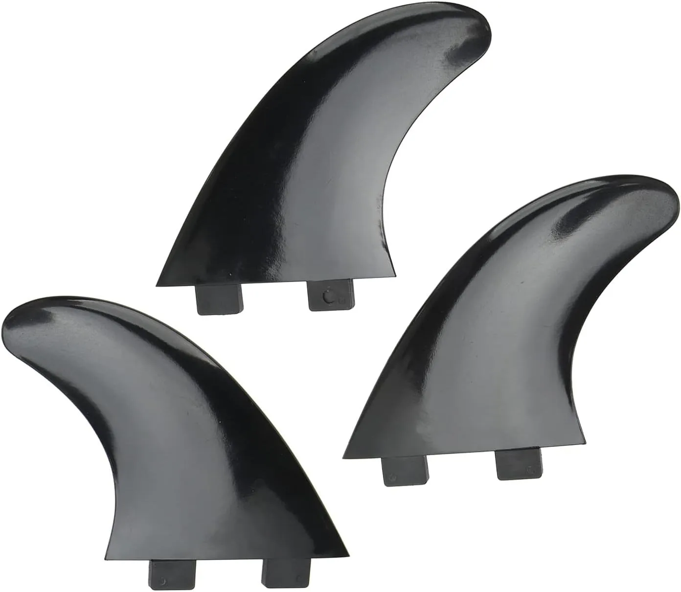 3Pcs Surfboard Fins, PVC Fin Set for Longboard Surfboard Paddleboard Easy to Install and Use Suitable for a Variety of Inflatable Surfboards