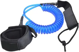 7MM Double Bearing Surfboard Leash TPU Surfboard Safety Foot Rope SUP Paddle Board Traction Rope(Blue)