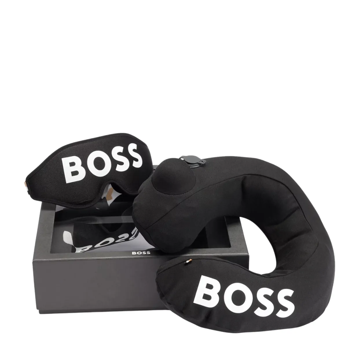 BOSS Eye Mask & Neck Pillow Gift Set