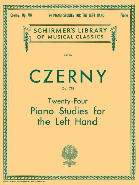 Czerny: Twenty-Four Piano Studies for the Left Hand, Op. 718 (Schirmer's Library of Musical Classics) Paperback  November 1, 1986