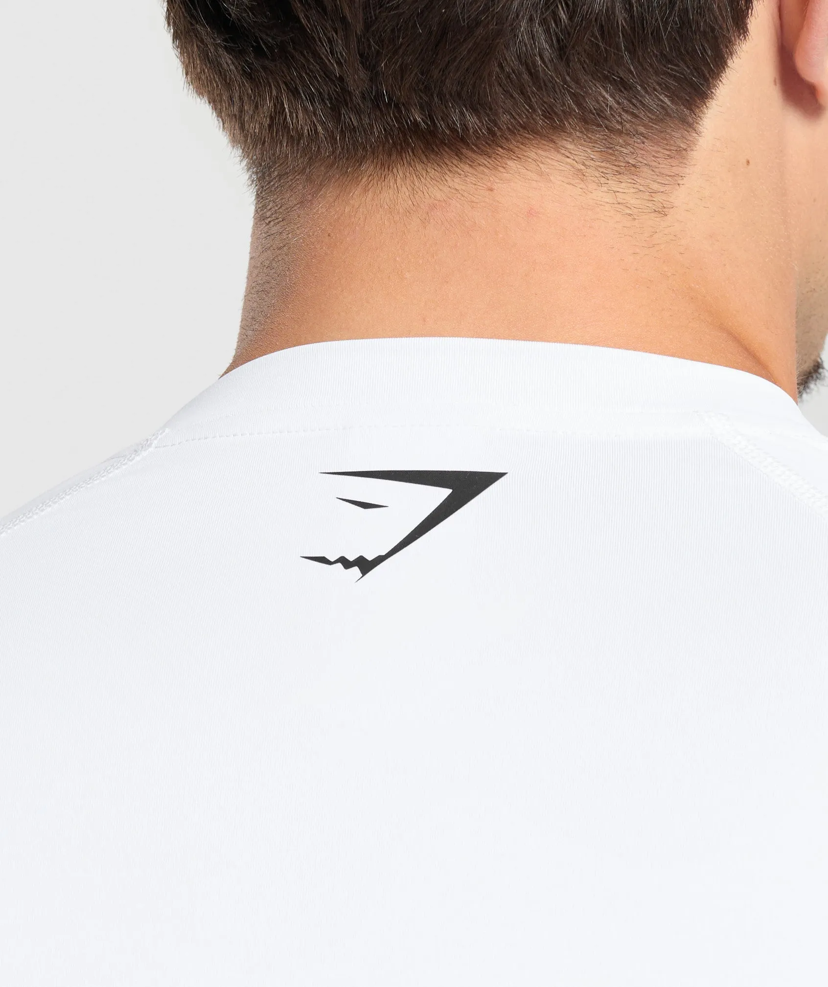 Gymshark Graphic Baselayer Long Sleeve T-Shirt - White