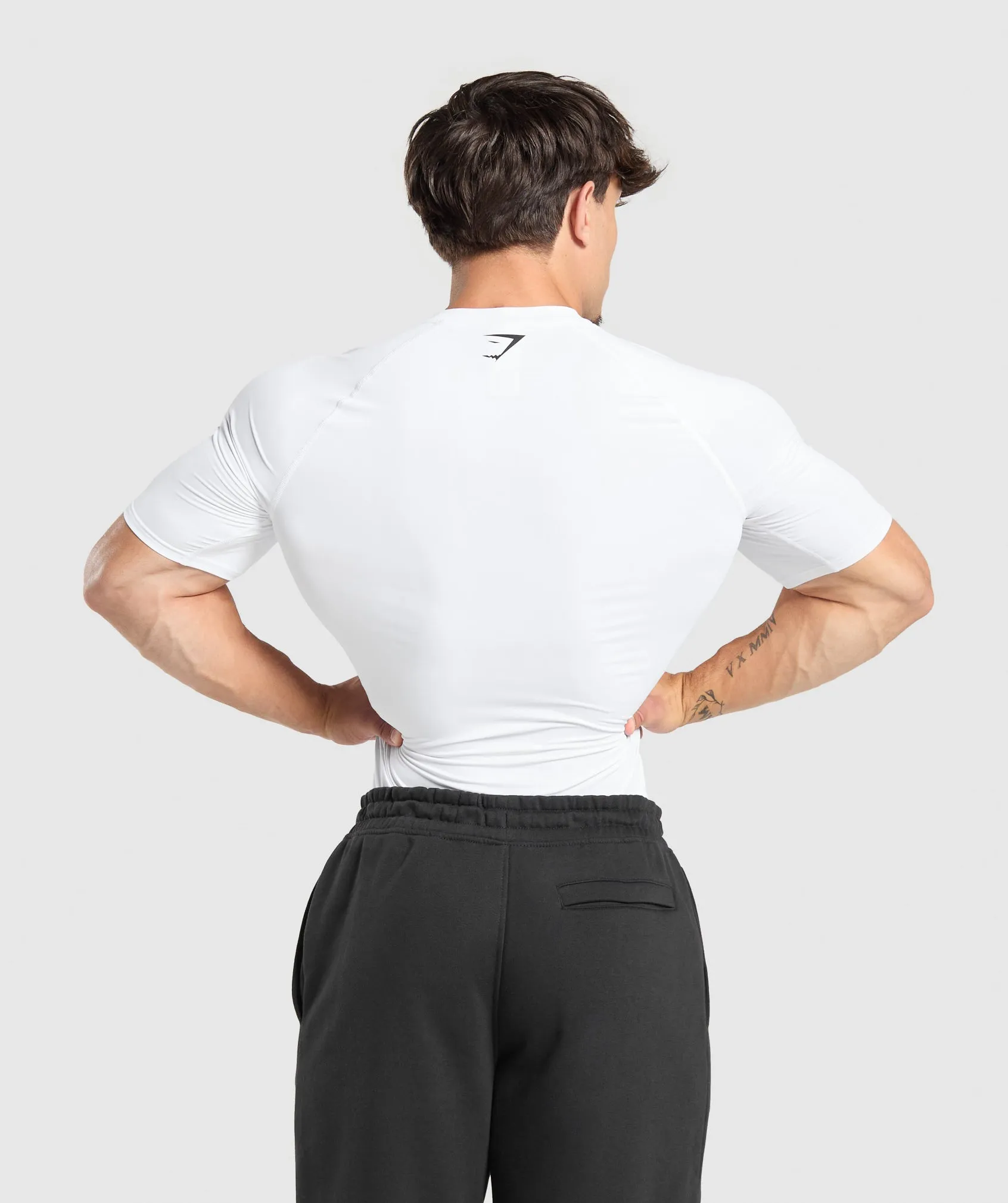 Gymshark Graphic Baselayer T-Shirt - White