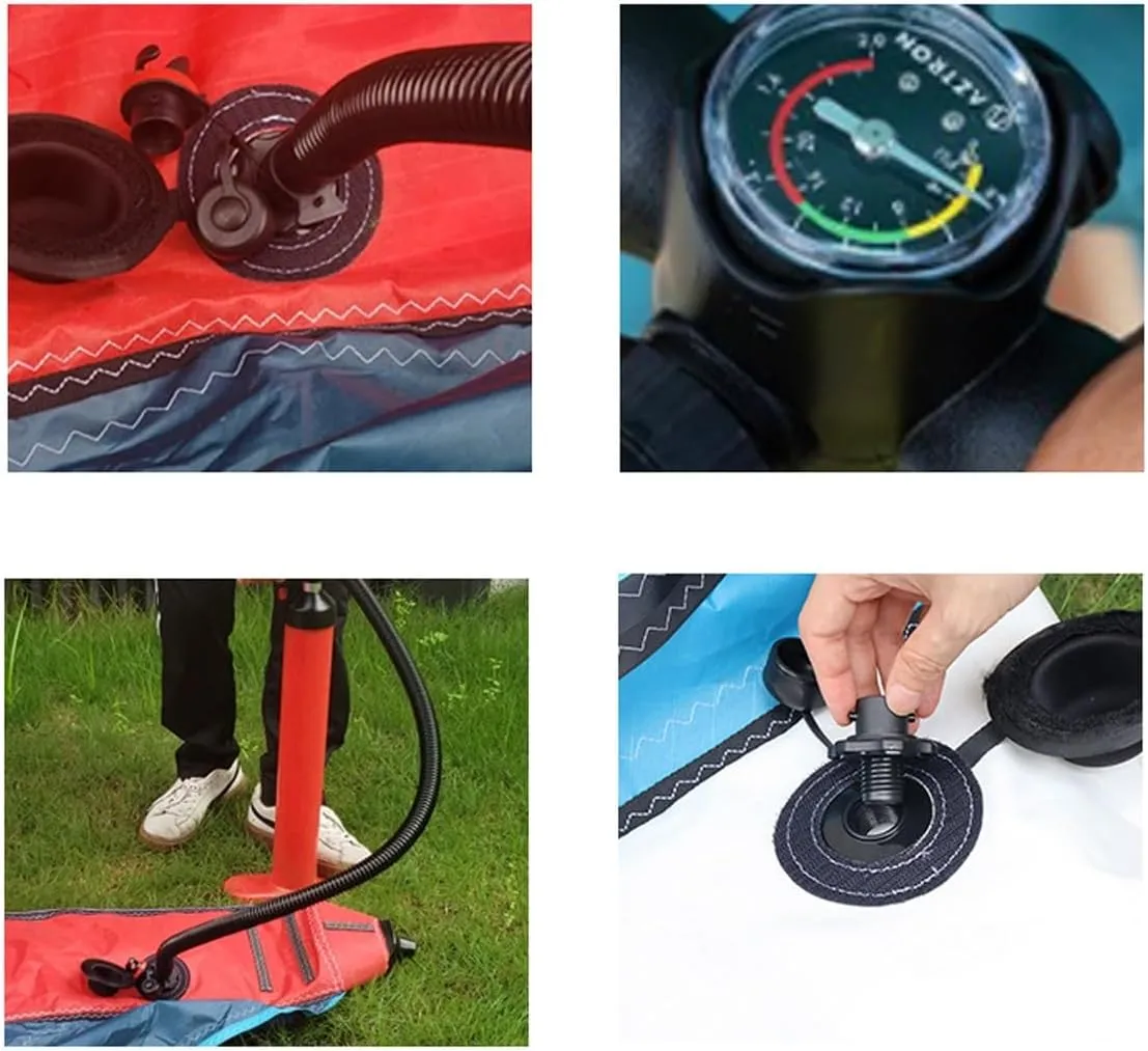 Inflatable Sail, Portable Inflatable Paddleboard Sail, Kitesurfing Kite, Windsurfing Wing Foil, Inflatable Wing foil, for Wind Wing Foiling, Surfing, Snow Ski Surfing, Water Sports ()