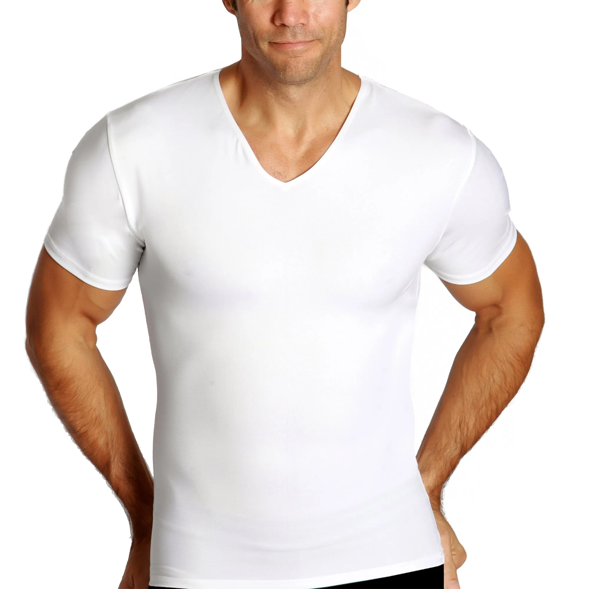 Insta Slim Compression V-Neck Shirt VS0001