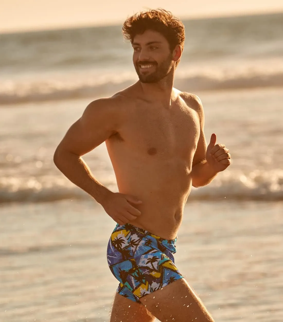 Kiniki Men's Tan Through Swim Shorts (5th Generation)