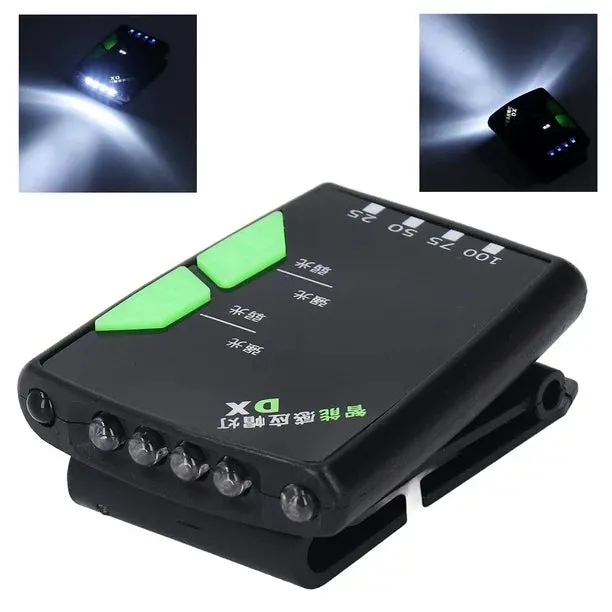 LED Clip On Light, Induction Mode Ultra Bright Fishing Flashlight DX-18-1