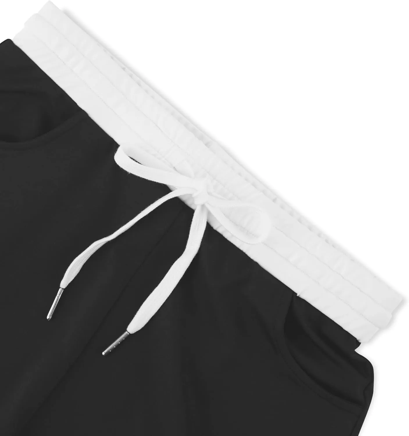 LovelyWholesale Women's Summer 2 Piece Outfits Skinny Shorts Tracksuit Sets