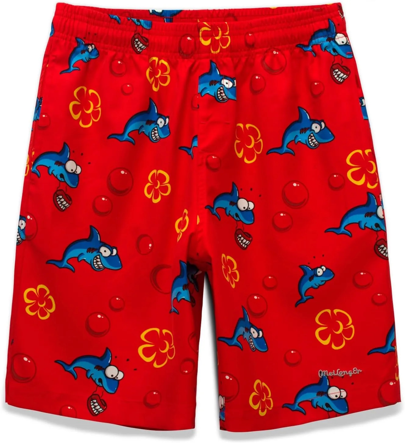 MEILONGER Boys Swim TrunksQuick Dry Beach Board Shorts Swimwear Bathing Suits Size 8,10-12,14-16,18-20
