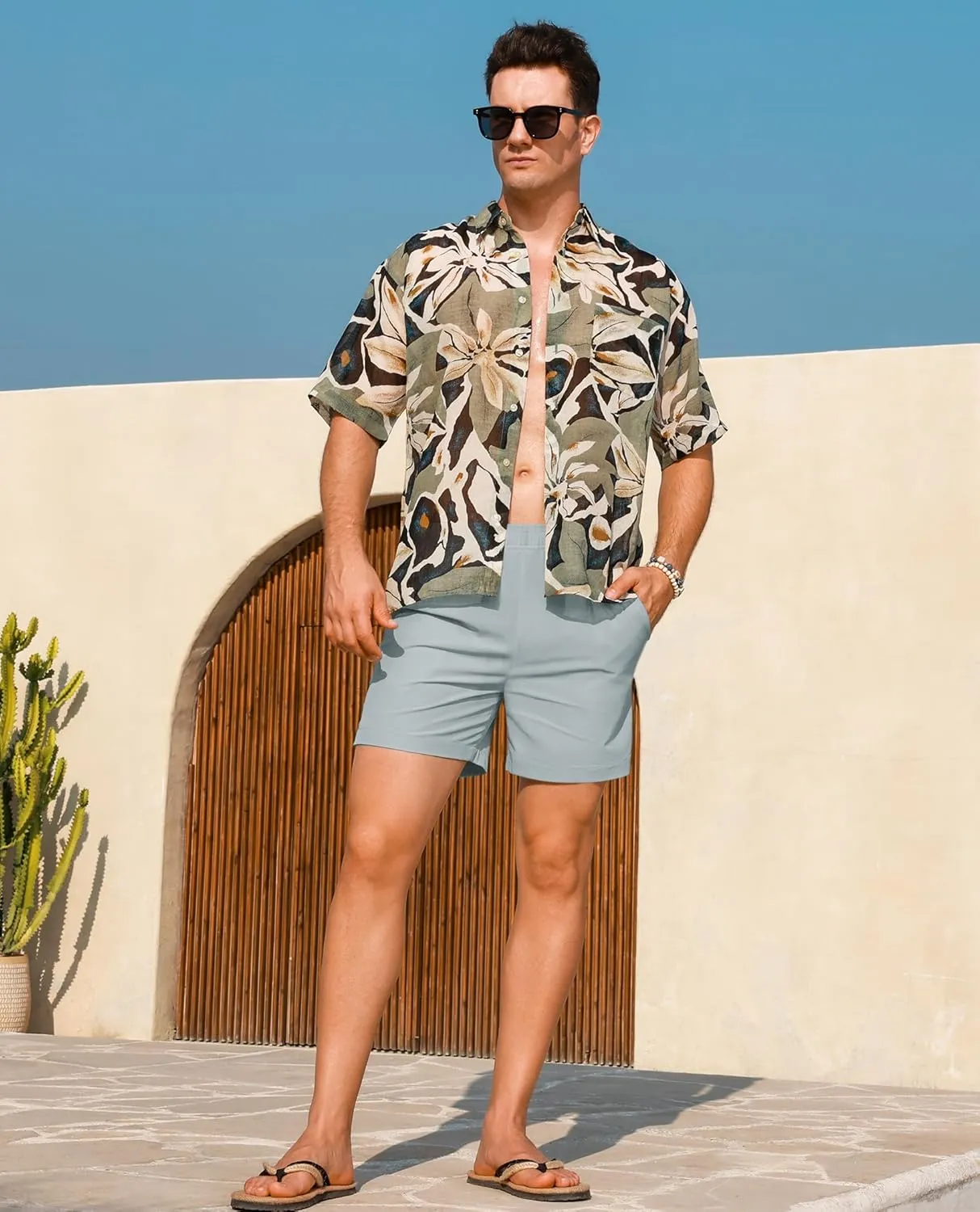 Milin Naco Mens Board Shorts Quick Dry Swim Trunks with Pockets Bathing Suits for Men Swim Shorts
