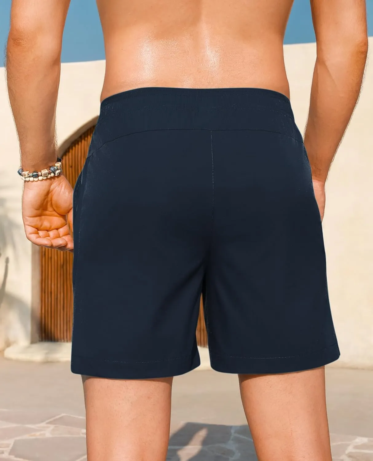 Milin Naco Mens Board Shorts Quick Dry Swim Trunks with Pockets Bathing Suits for Men Swim Shorts