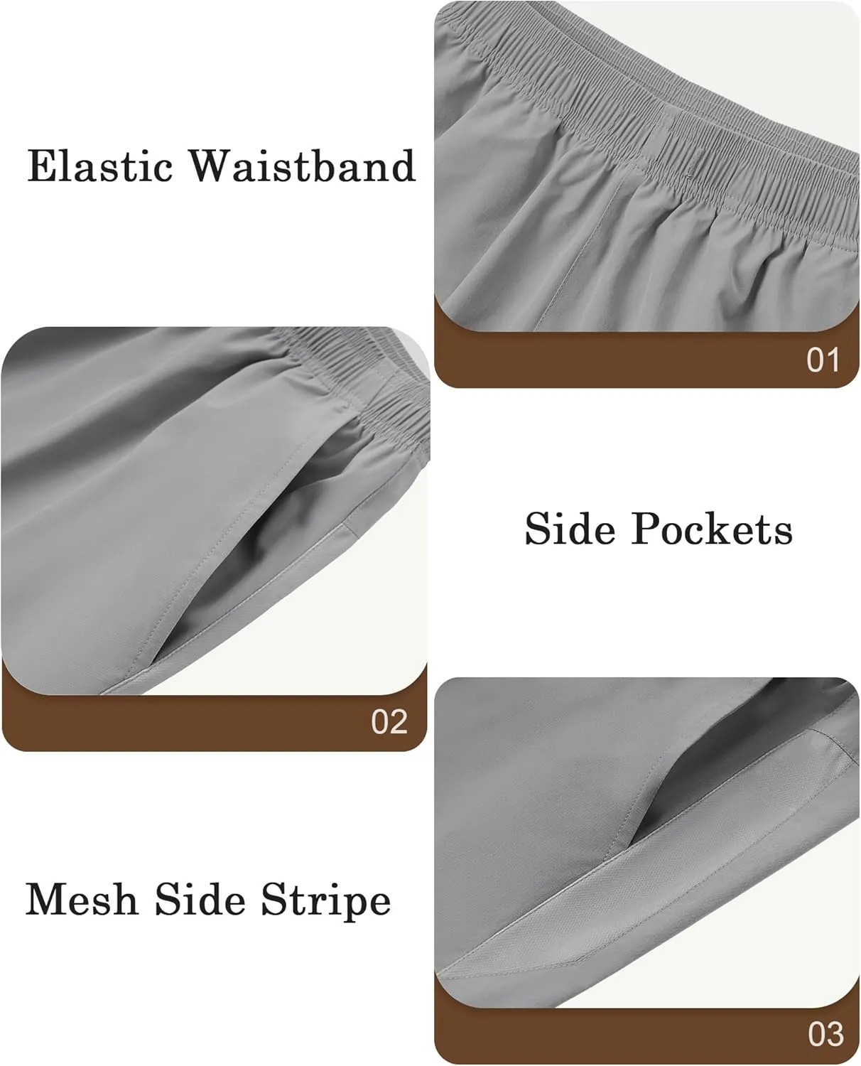 Milin Naco Mens Board Shorts Quick Dry Swim Trunks with Pockets Bathing Suits for Men Swim Shorts