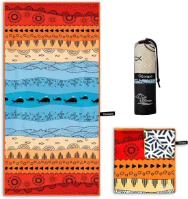 OCOOPA Microfiber Beach Towel - Oversized 71"x32" - Quick Dry, Sand Free - Lightweight & Compact - Large Beach Towels for Swimming, Camping, Holiday