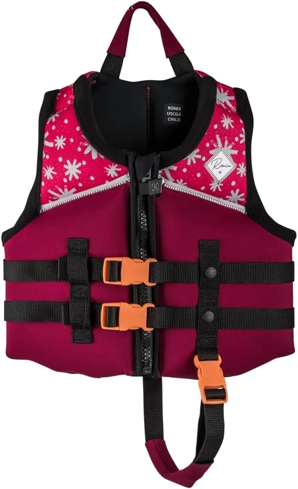 Ronix Laguna Girl's CGA Life Vest, Plum, Child (30-50lbs)