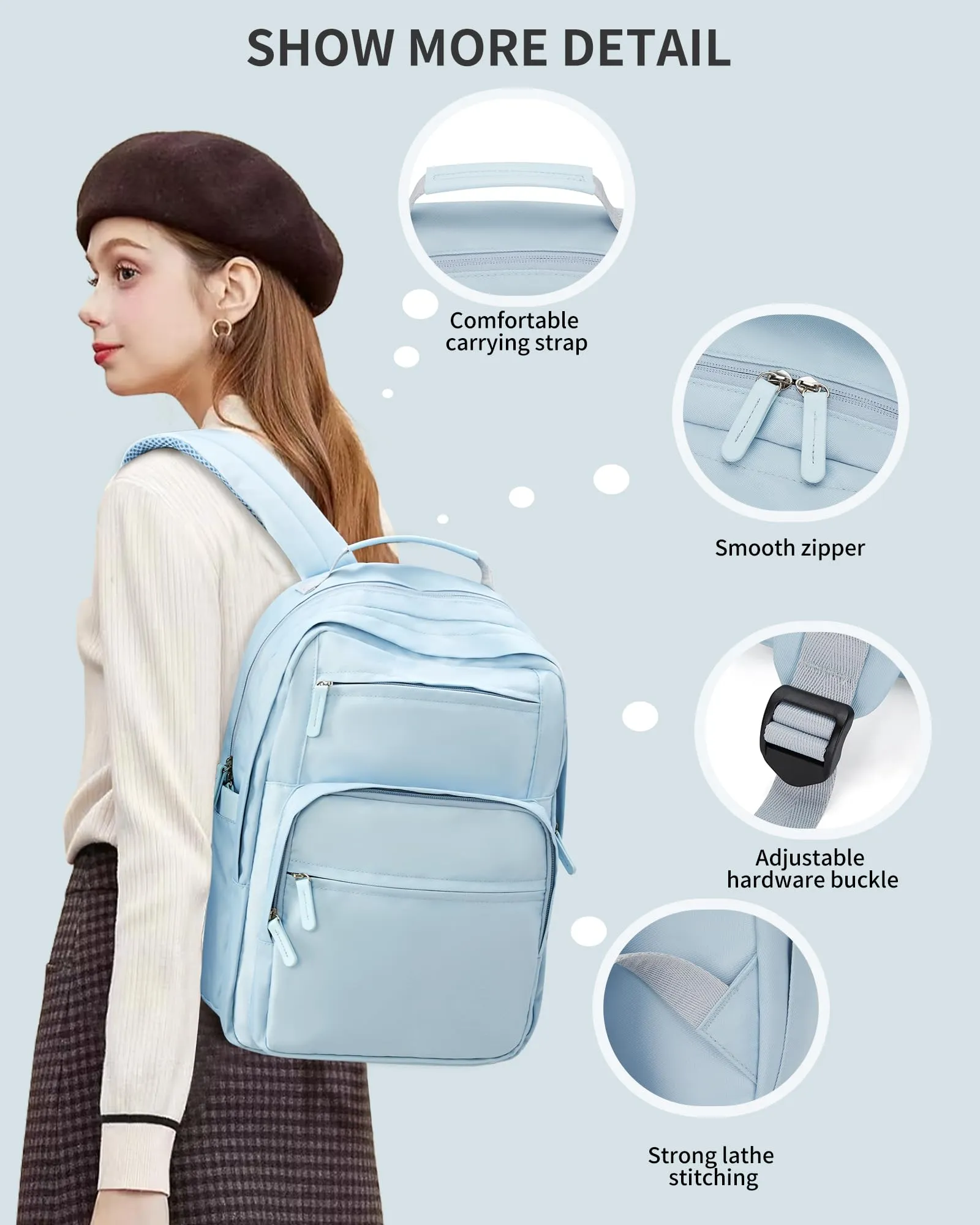 School backpack Backpack with laptop compartment Daypacks Waterproof backpack