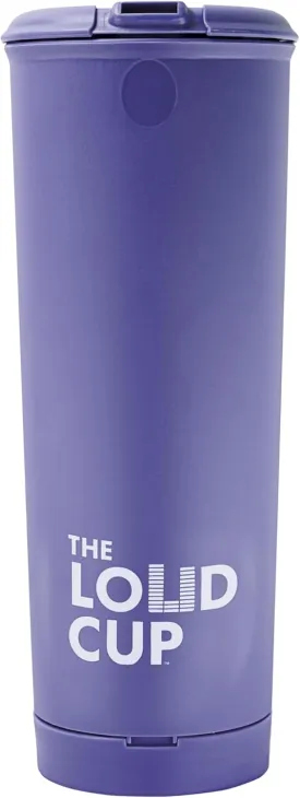 The LoudCup Tumbler   Stadium Horn - Insulated Cup Reusable Water Bottle Coffee Travel Mug - Worlds Loudest Cup for Game Day