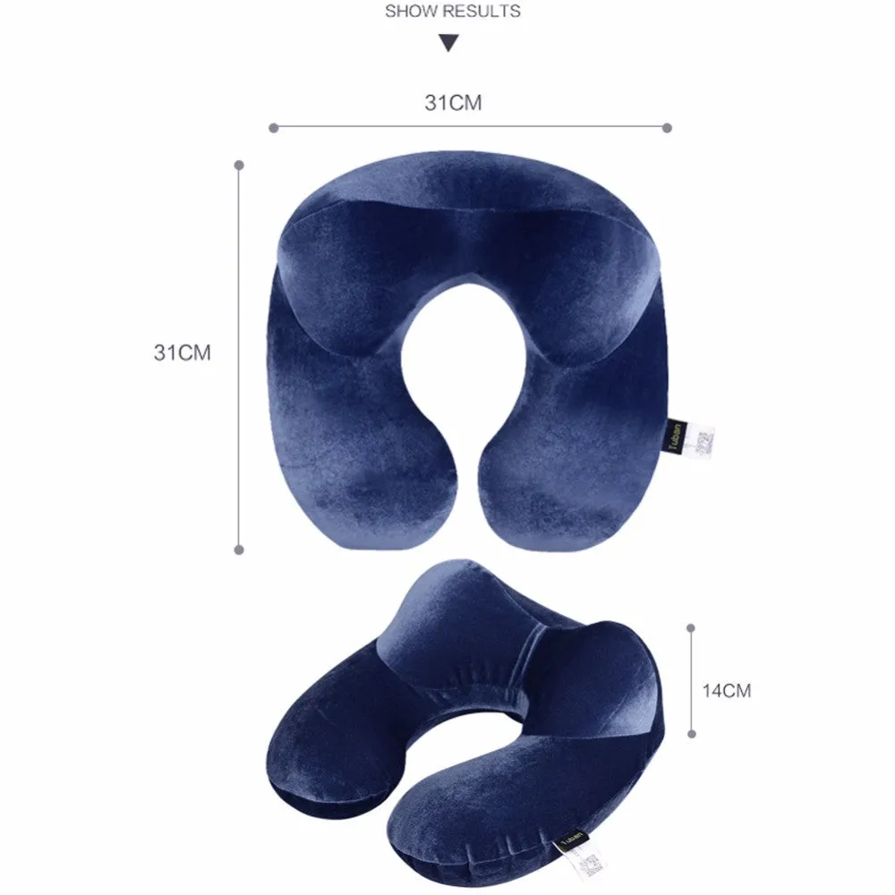 U-Shape nflatable Neck Pillow Travel Accessories