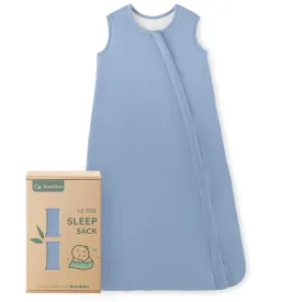 Yoofoss Rayon Made from Bamboo Baby Sleep Sack 0-6 Months 1.0 Tog Baby Wearable Blanket, Super Soft Infant Toddler Sleeping Sack 2-Way Zipper